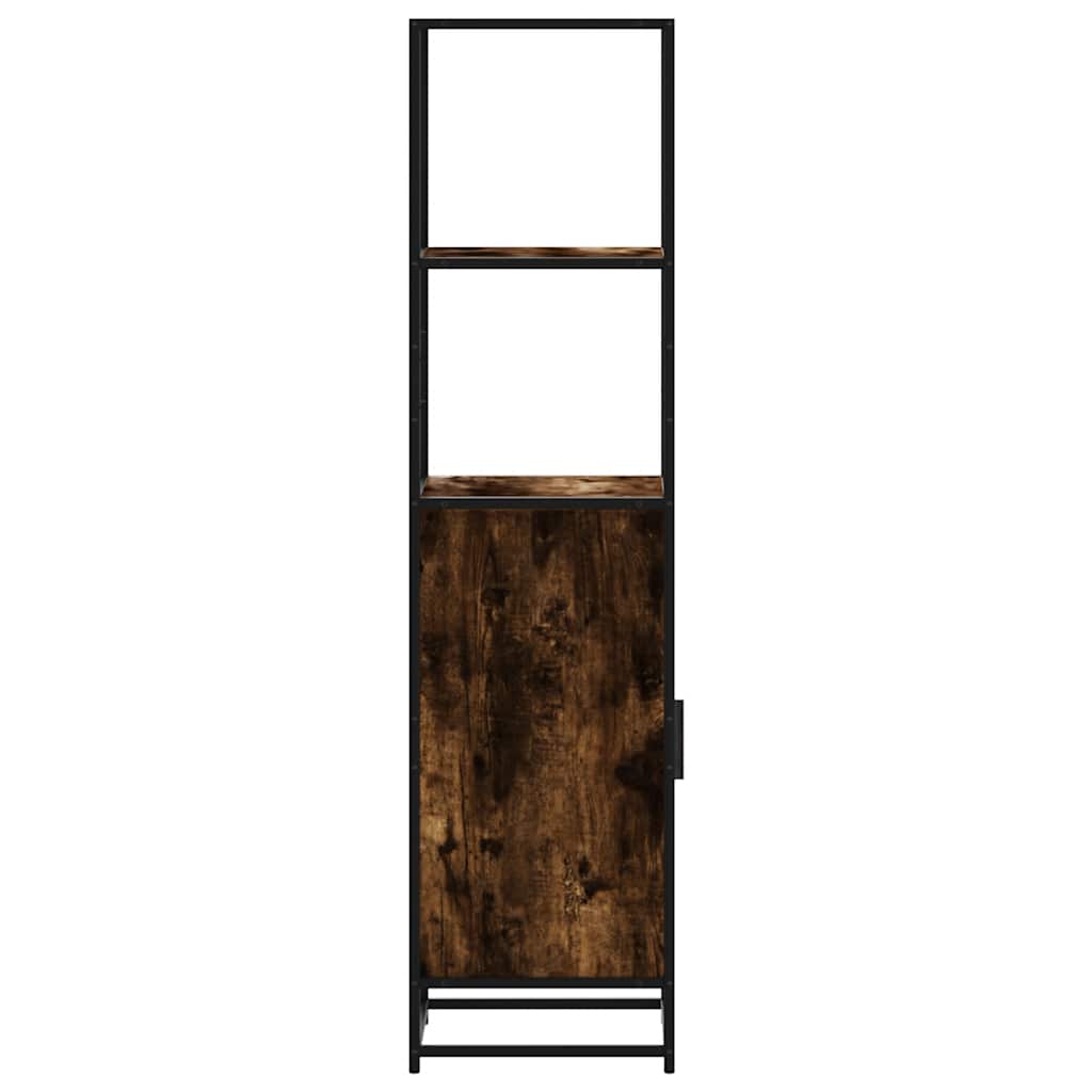 vidaXL Highboard Καπνιστή δρυς Κατασκευασμένο ξύλο και μέταλλο