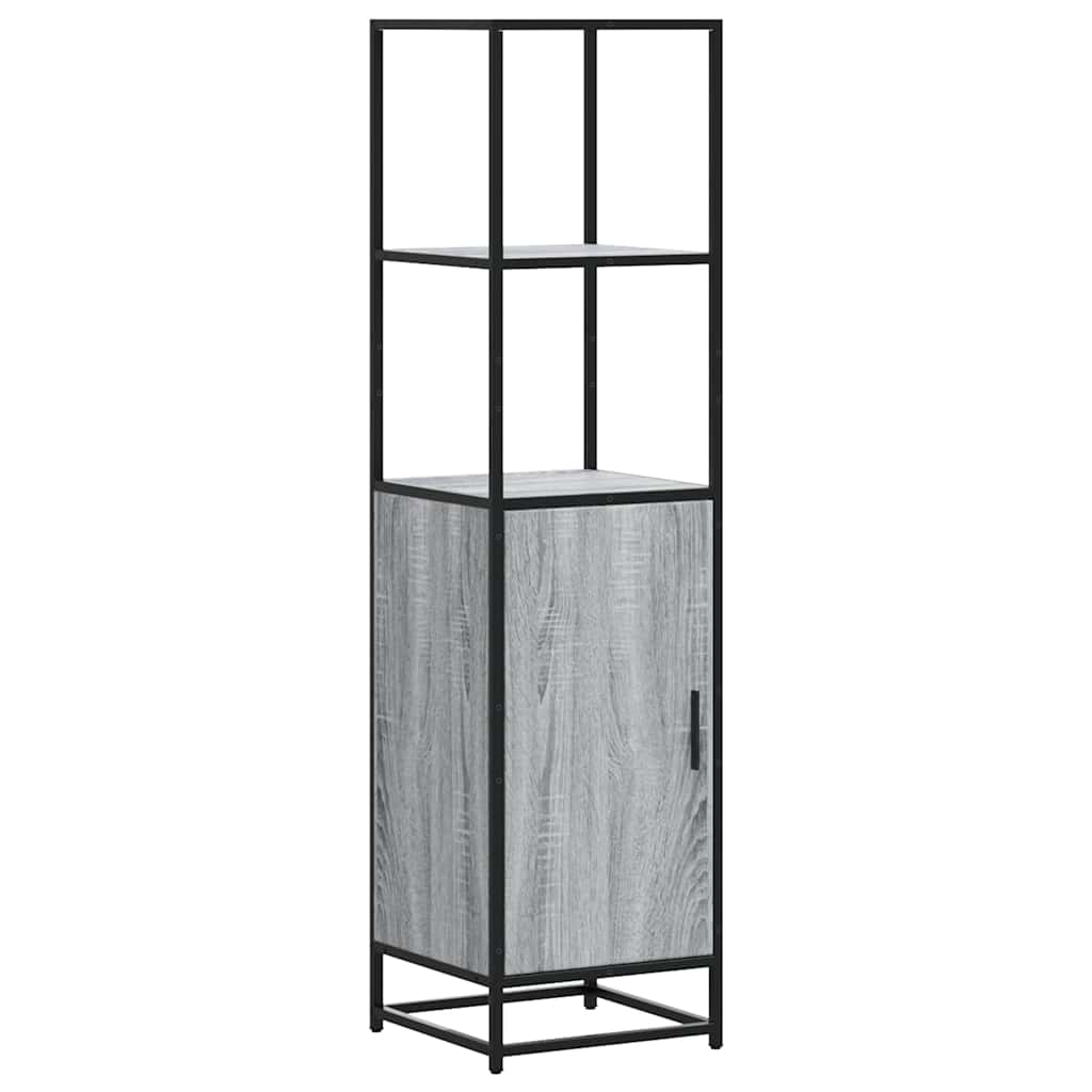 vidaXL Highboard Grey Sonoma Κατασκευασμένο ξύλο και μέταλλο