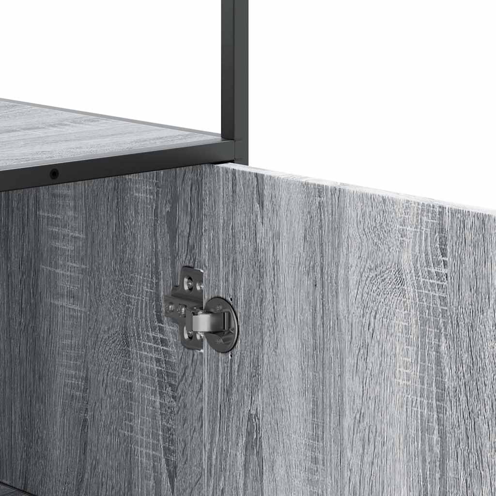 vidaXL Highboard Grey Sonoma Κατασκευασμένο ξύλο και μέταλλο