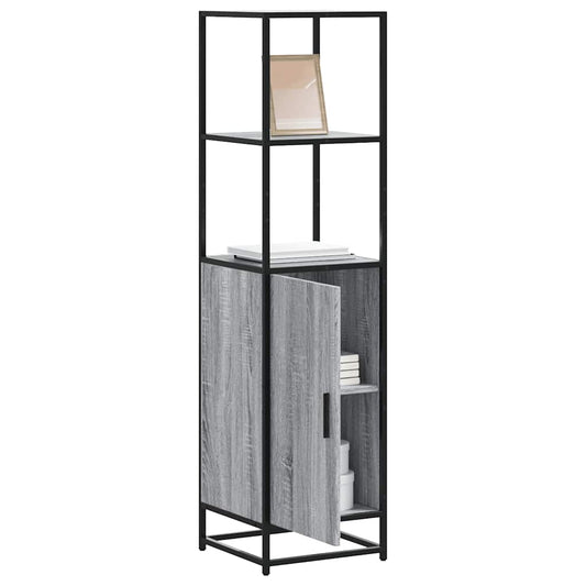vidaXL Highboard Grey Sonoma Κατασκευασμένο ξύλο και μέταλλο