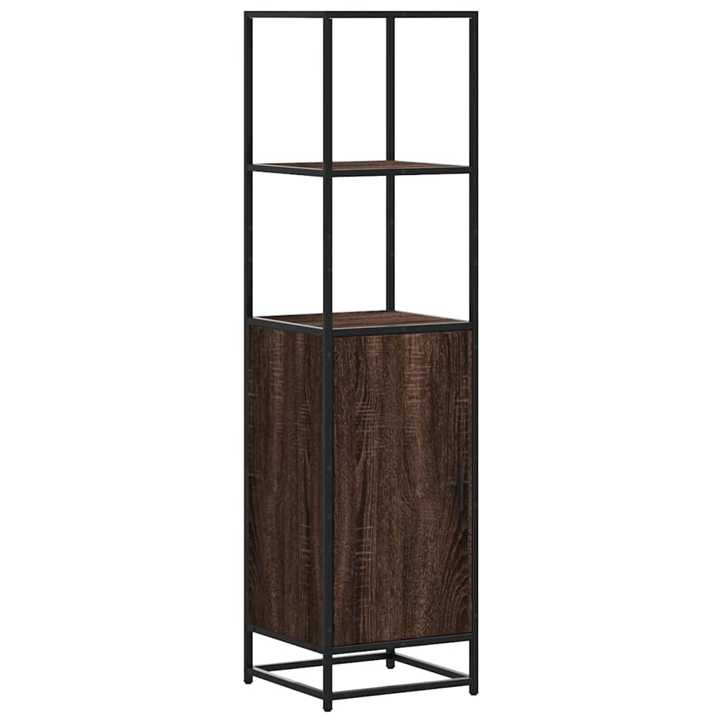 vidaXL Highboard καφέ δρυς Κατασκευασμένο ξύλο και μέταλλο