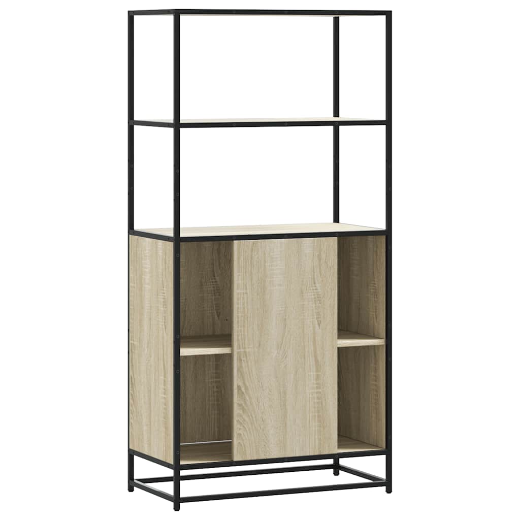 vidaXL Highboard Δρυς sonoma 68x35x139 cm Επεξεργασμένο ξύλο μέταλλο