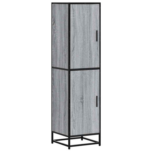 vidaXL Highboard Grey Sonoma Κατασκευασμένο ξύλο και μέταλλο