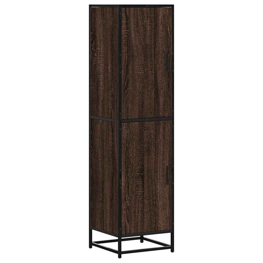vidaXL Highboard καφέ δρυς Κατασκευασμένο ξύλο και μέταλλο