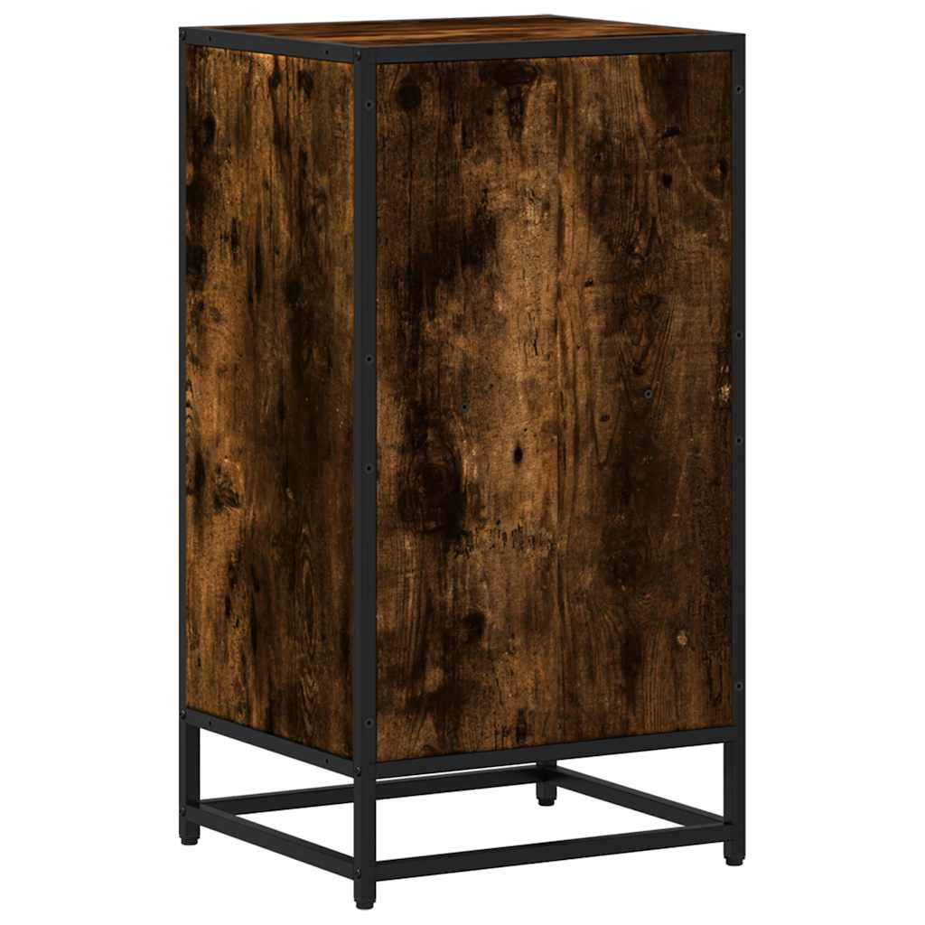 vidaXL Ντουλάπι βιβλίων καπνιστή βελανιδιά Ξύλινο μηχανουργικό ξύλο