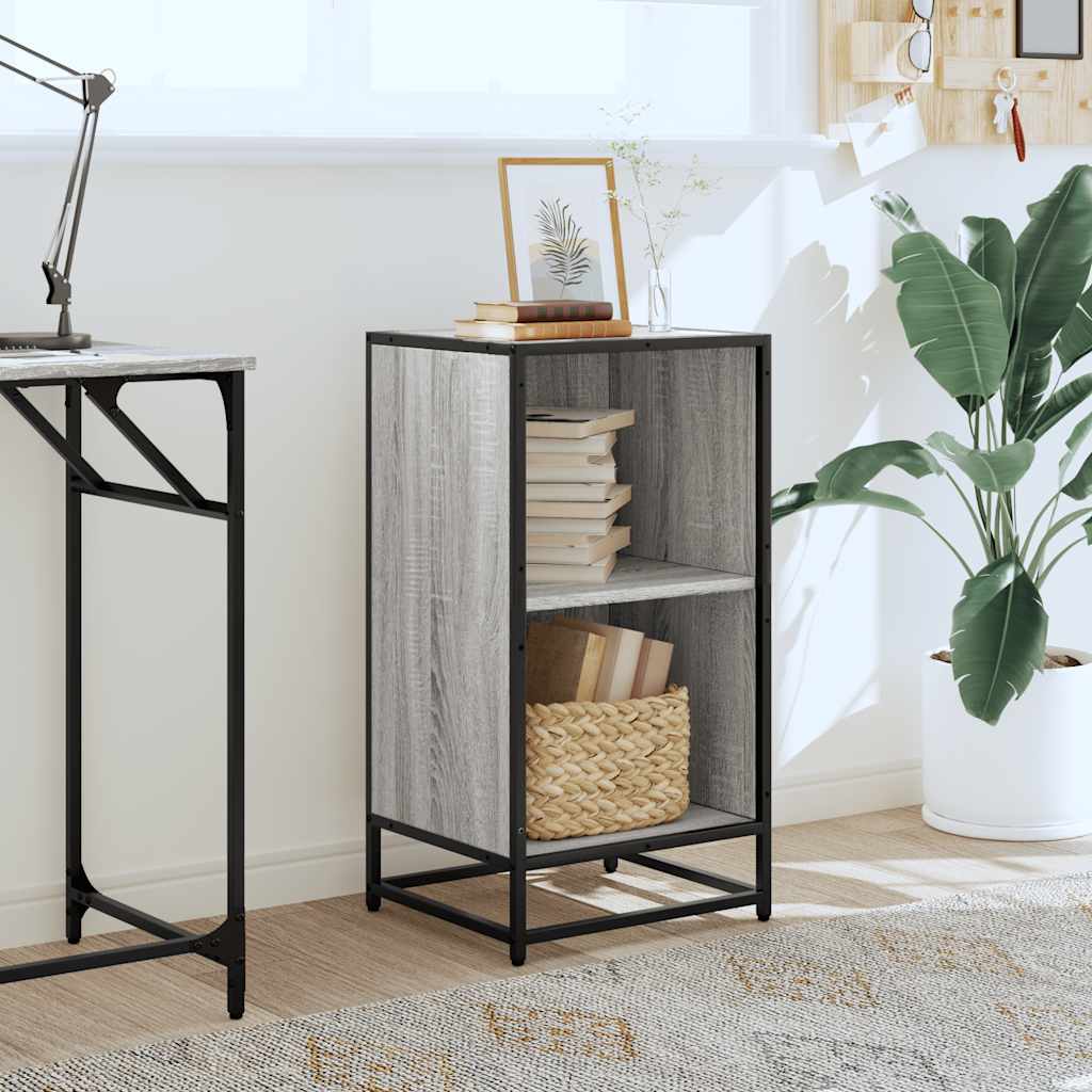 ντουλάπι βιβλίων vidaXL Γκρι Sonoma 40x35x76 cm Κατασκευασμένο ξύλο