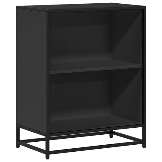 ντουλάπι βιβλίων vidaXL Μαύρο 60x35x76 cm Κατασκευασμένο ξύλο
