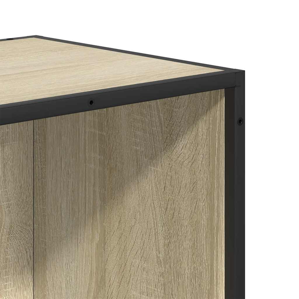 vidaXL Ντουλάπι βιβλίων Sonoma Oak 60x35x76 cm Κατασκευασμένο ξύλο