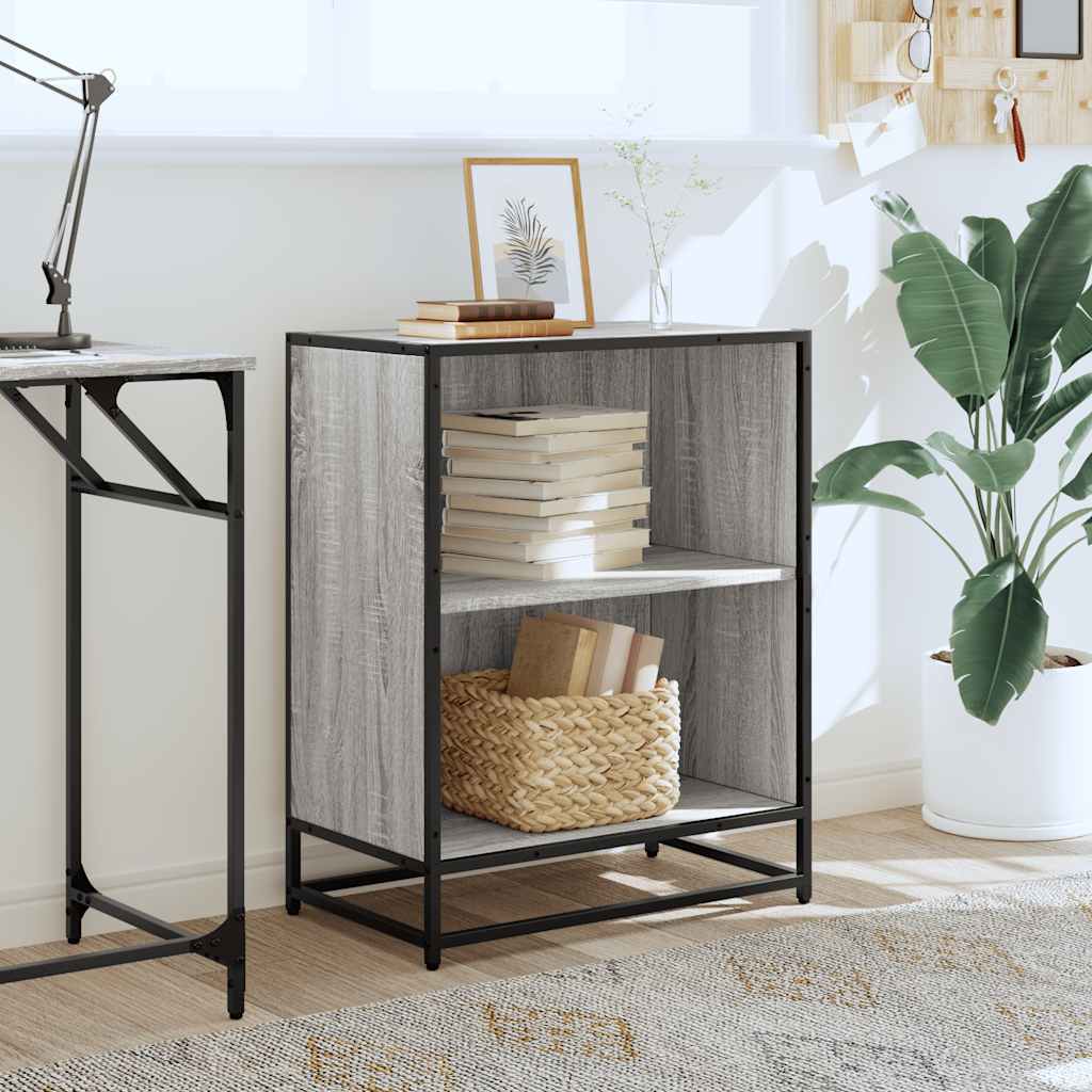 ντουλάπι βιβλίων vidaXL Γκρι Sonoma 60x35x76 cm Κατασκευασμένο ξύλο