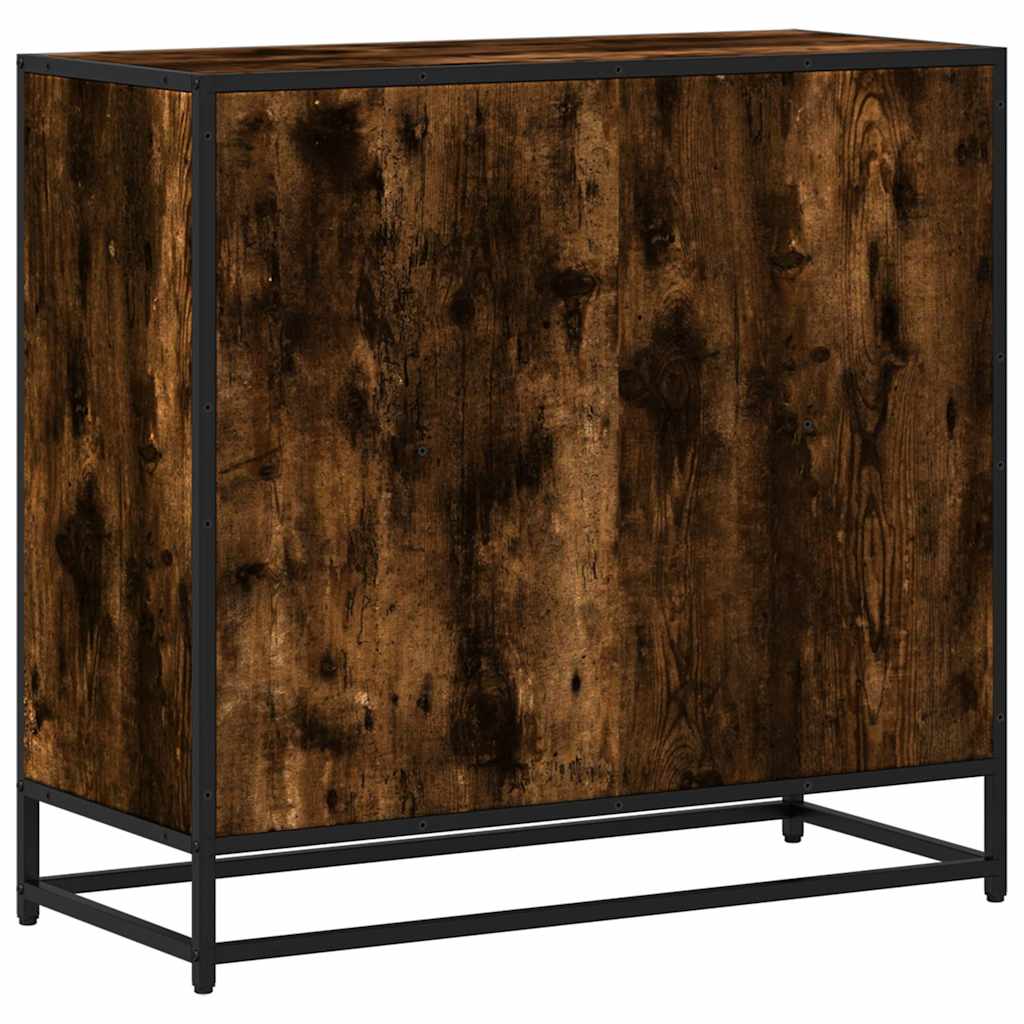 vidaXL Βιβλιοθήκη Καπνιστή Δρυς 80,5x35x76 εκ. από Επεξεργασμένο Ξύλο