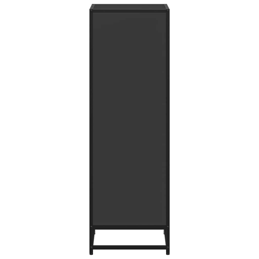 ντουλάπι βιβλίων vidaXL Μαύρο 40x35x107,5 cm Κατασκευασμένο ξύλο