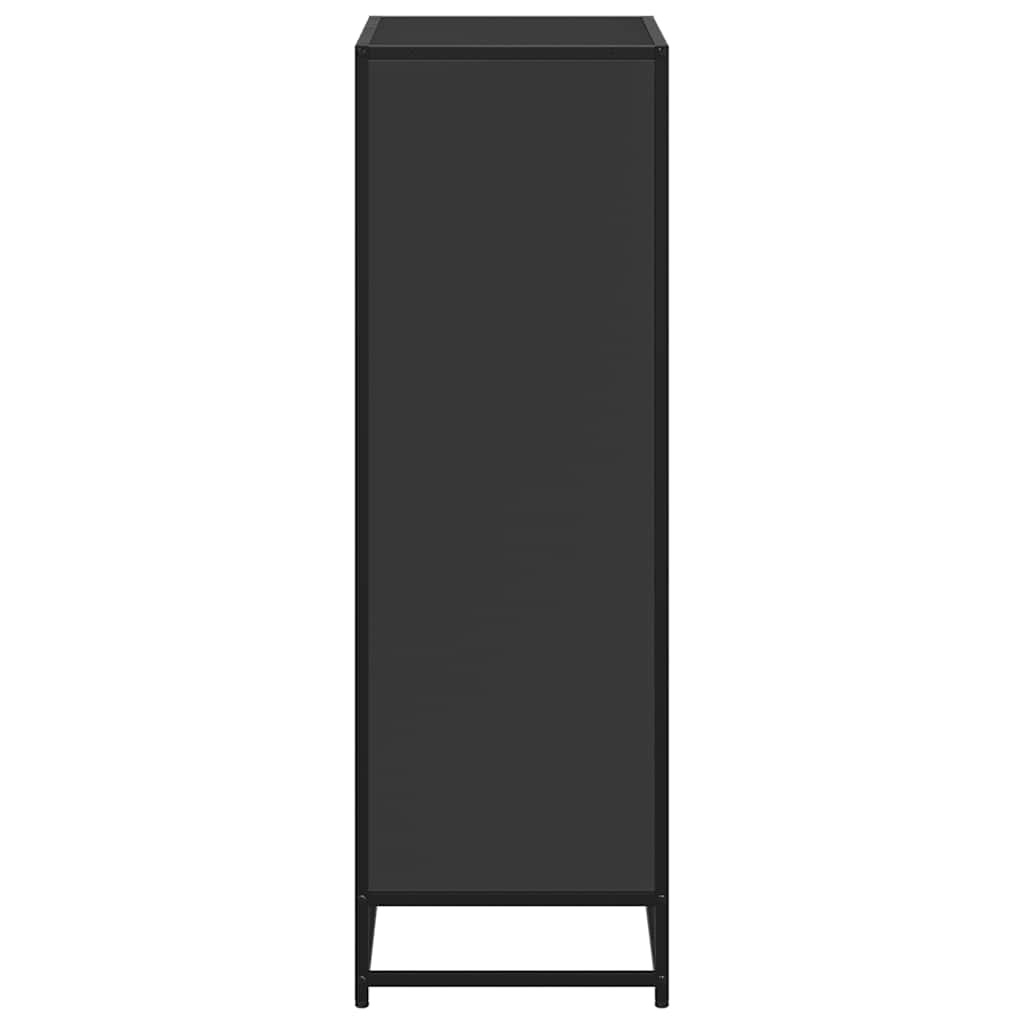 ντουλάπι βιβλίων vidaXL Μαύρο 60x35x107,5 cm Κατασκευασμένο ξύλο