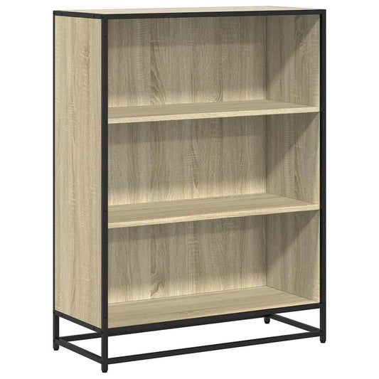vidaXL Βιβλιοθήκη Χρώμα Sonoma Δρυς 80,5x35x107,5 εκ. Μοριοσανίδα