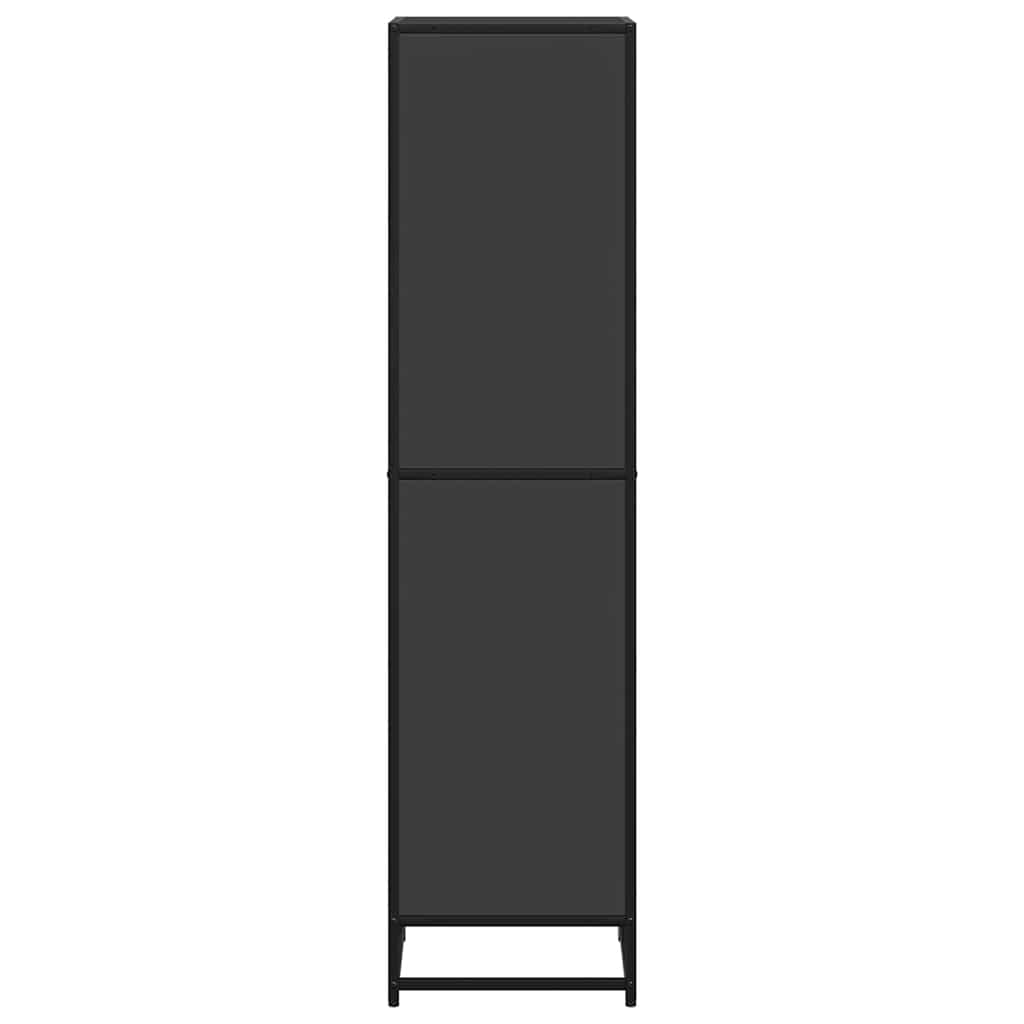 vidaXL Βιβλιοθήκη με 5 Ράφια Μαύρη 40x35x139 εκ. Επεξεργασμένο Ξύλο