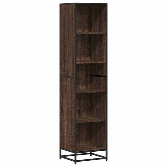 vidaXL Βιβλιοθήκη Καφέ Δρυς 40x35x170,5 εκ. από Επεξεργασμένο Ξύλο