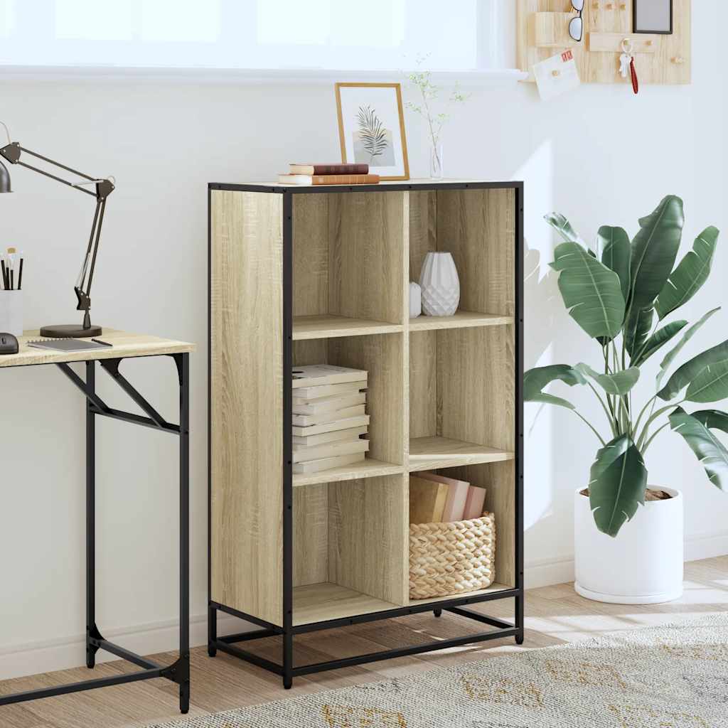 vidaXL Βιβλιοθήκη Χρώμα Sonoma Δρυς 65,5x33x107,5 εκ. Μοριοσανίδα