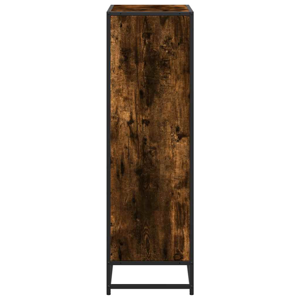 vidaXL Βιβλιοθήκη Καπνιστή Δρυς 65,5x33x107,5εκ από Επεξεργασμένο Ξύλο