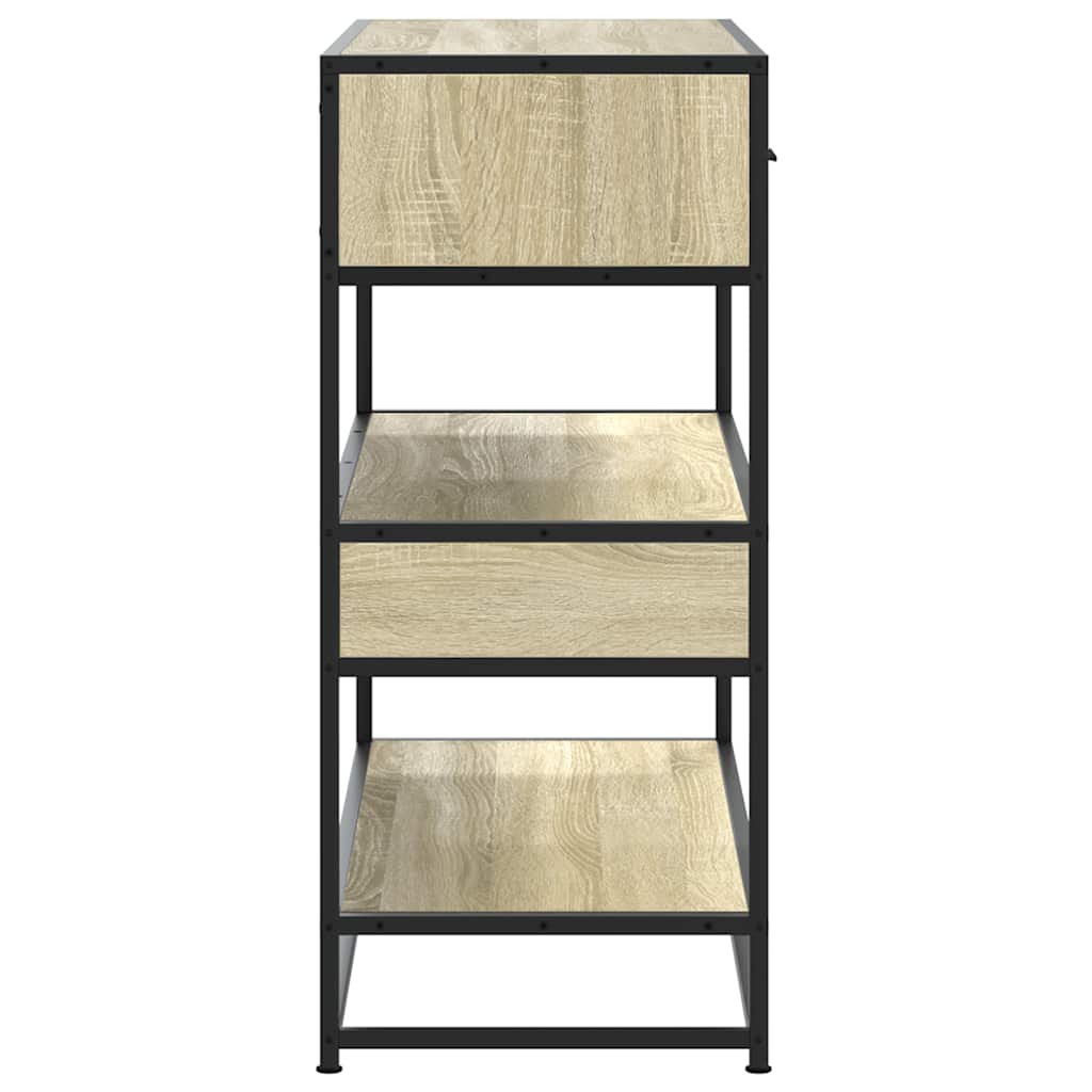 vidaXL Τραπέζι Κονσόλα Sonoma Δρυς 90x35x80 εκ. Επεξεργασμένο Ξύλο