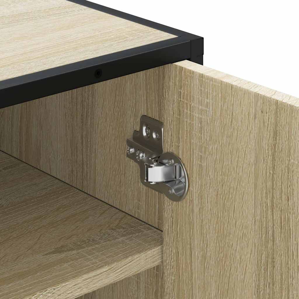 vidaXL Παπουτσοθήκη Sonoma Δρυς 48x38x97,5 εκ. από Επεξεργασμένο Ξύλο