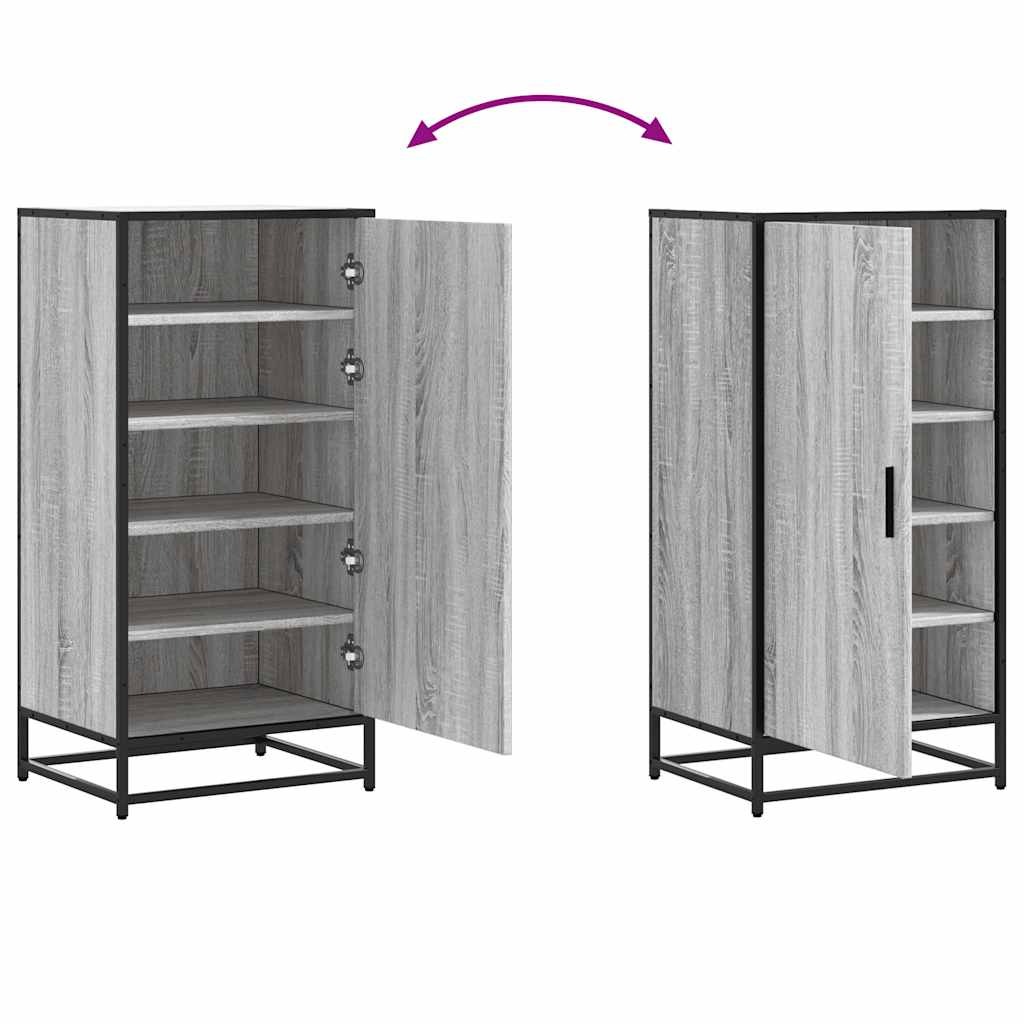 Ράφι παπουτσιών vidaXL Γκρι Sonoma 48x38x97,5 cm Κατασκευασμένο ξύλο