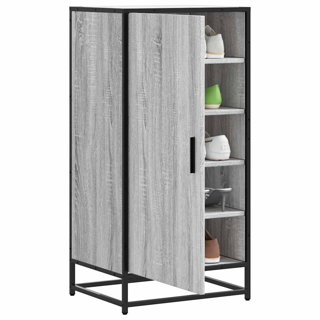 Ράφι παπουτσιών vidaXL Γκρι Sonoma 48x38x97,5 cm Κατασκευασμένο ξύλο