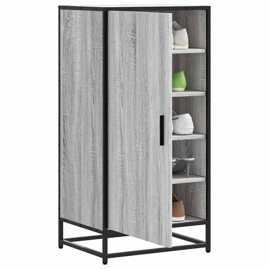 Ράφι παπουτσιών vidaXL Γκρι Sonoma 48x38x97,5 cm Κατασκευασμένο ξύλο