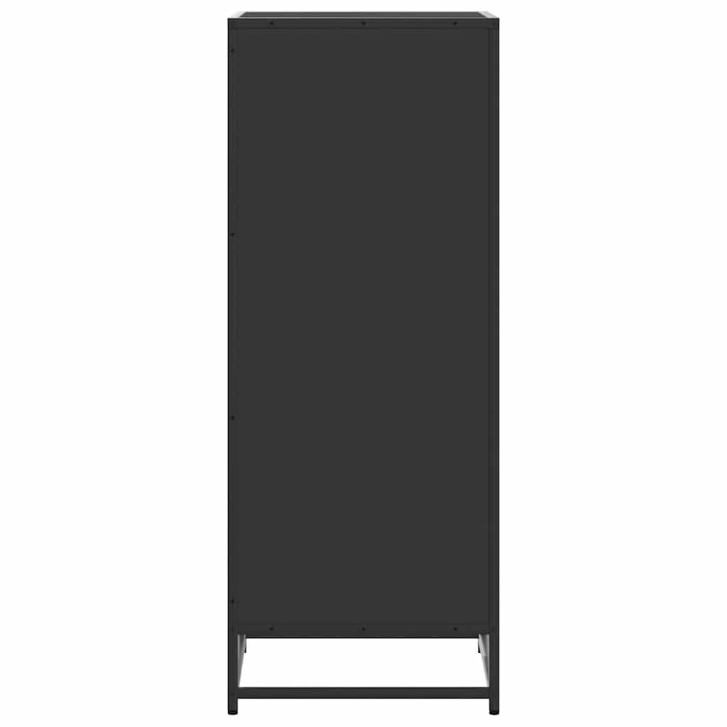 vidaXL Παπουτσοθήκη Μαύρο 48x38x97,5 εκ. από Επεξεργασμένο Ξύλο