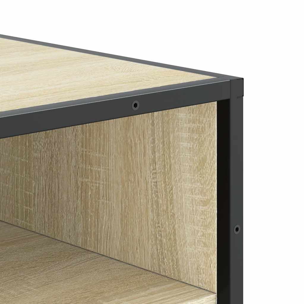 vidaXL Παπουτσοθήκη Sonoma Δρυς 48x38x97,5 εκ. από Επεξεργασμένο Ξύλο