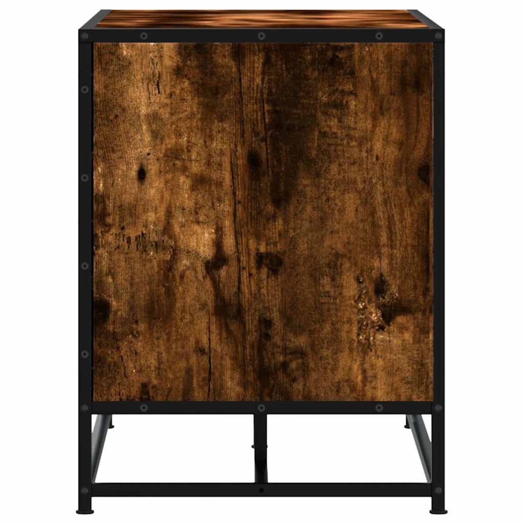 Πάγκος παπουτσιών vidaXL Καπνιστή βελανιδιά 100x40x53,5 cm