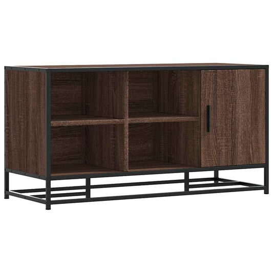 vidaXL Πάγκος παπουτσιών καφέ δρυς 100x40x53,5 cm