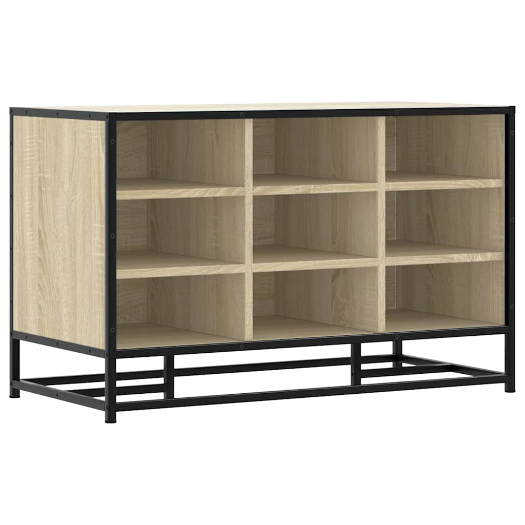 Πάγκος παπουτσιών vidaXL Sonoma Oak 84x40x53,5 cm