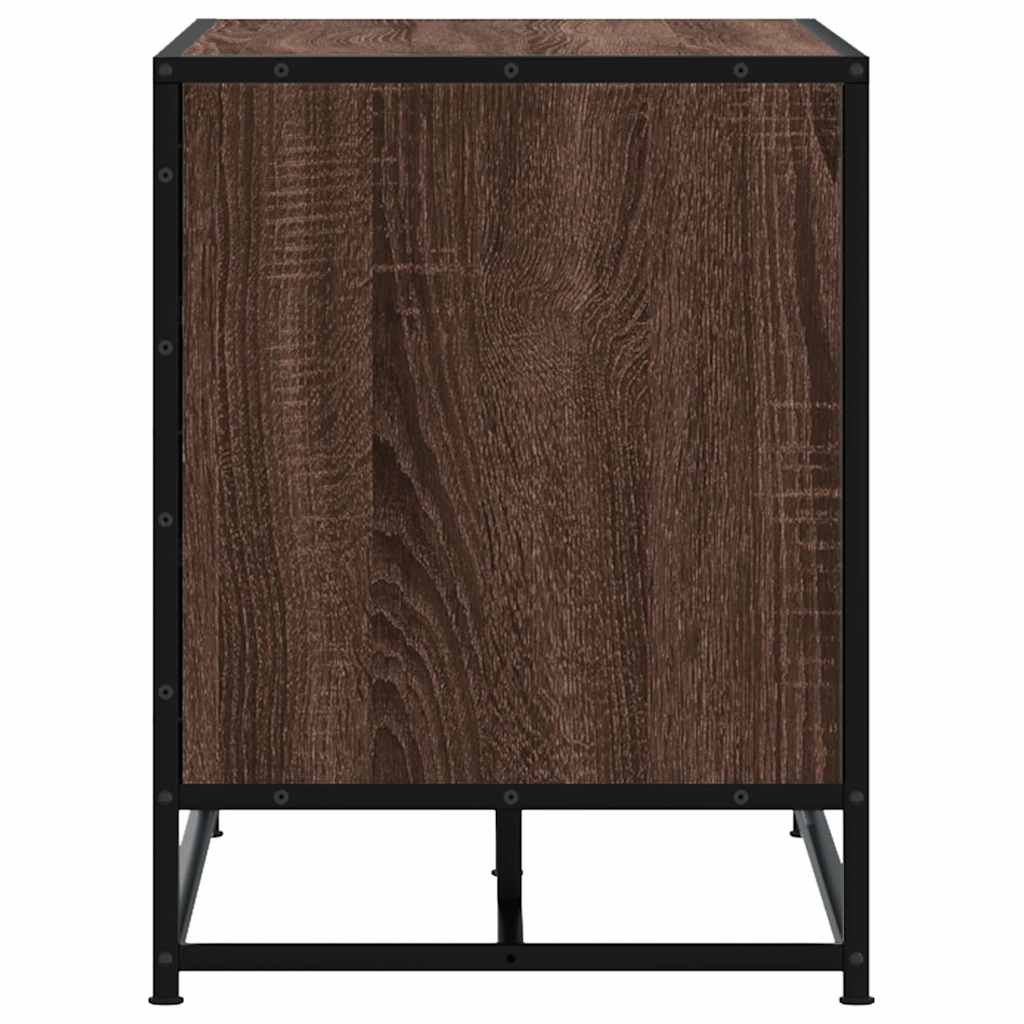 Πάγκος παπουτσιών vidaXL καφέ δρυς 84x40x53,5 cm