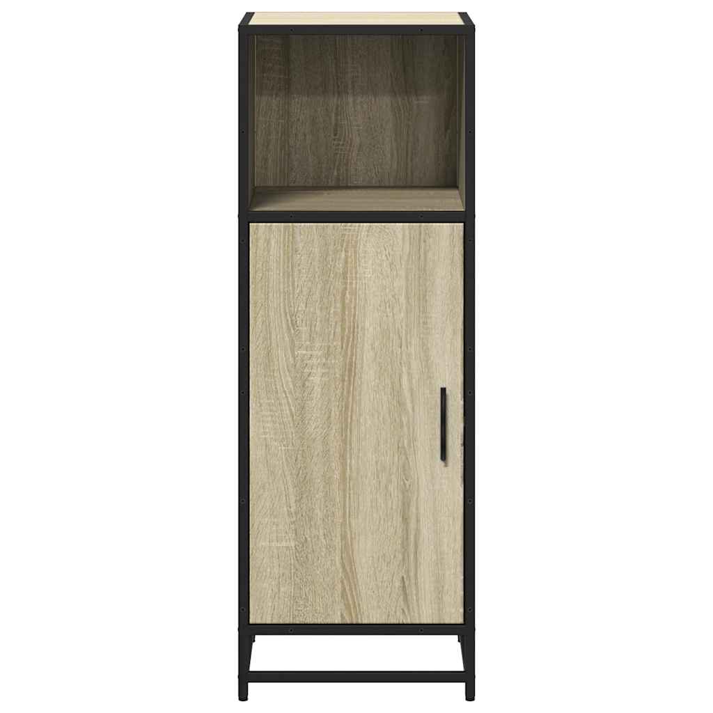 vidaXL Ντουλάπι μπάνιου Sonoma Oak 35x37,5x100 cm Κατασκευασμένο ξύλο