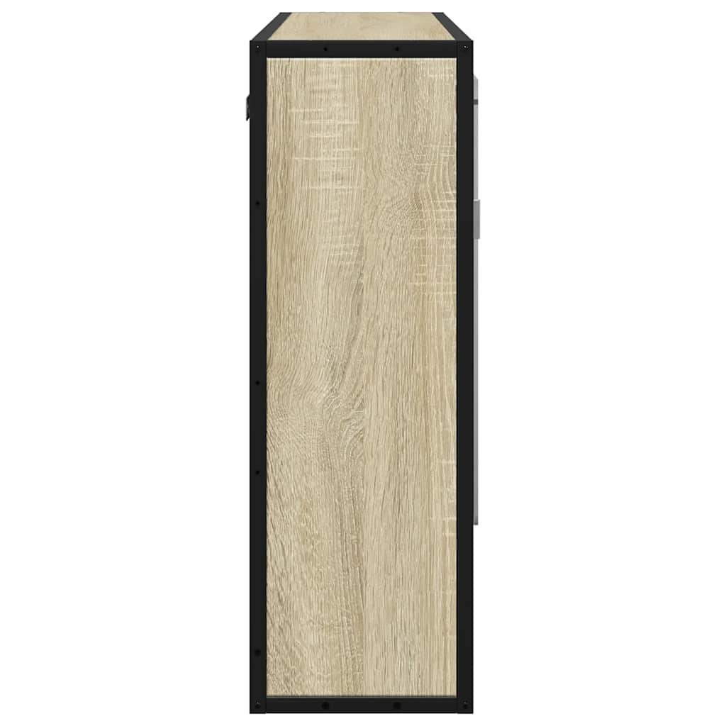 vidaXL Ντουλάπι καθρέφτη μπάνιου Sonoma Oak 65x20x60 cm