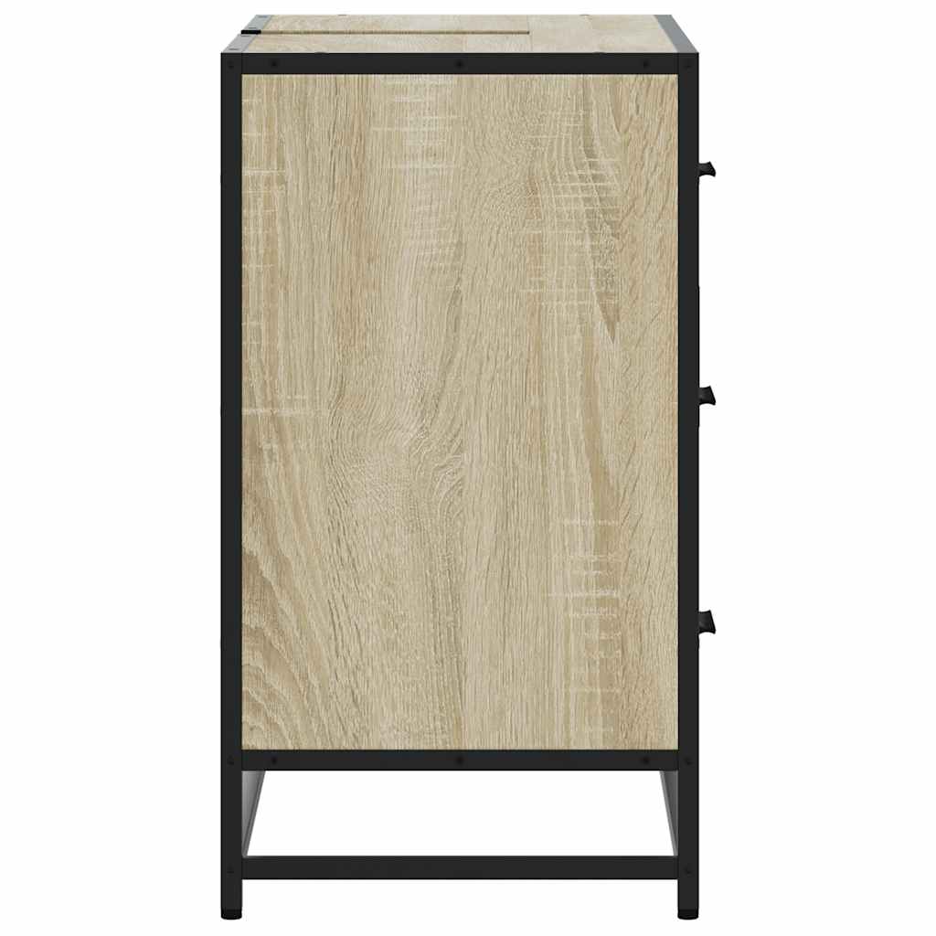 vidaXL Ντουλάπι Μπάνιου Νιπτήρα Sonoma Δρυς 80 x 33 x 60εκ. Επεξ. Ξύλο