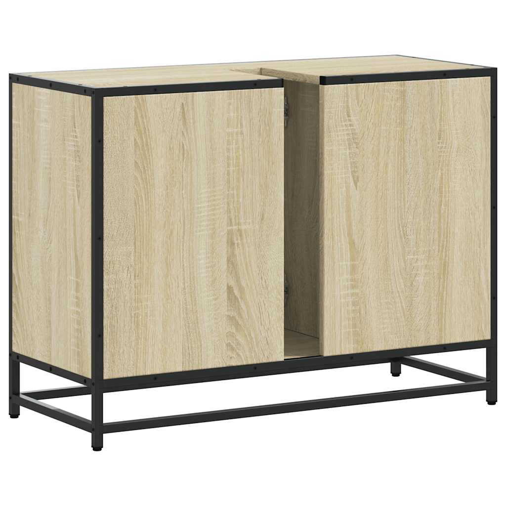 vidaXL Ντουλάπι Μπάνιου Νιπτήρα Sonoma Δρυς 80 x 33 x 60εκ. Επεξ. Ξύλο