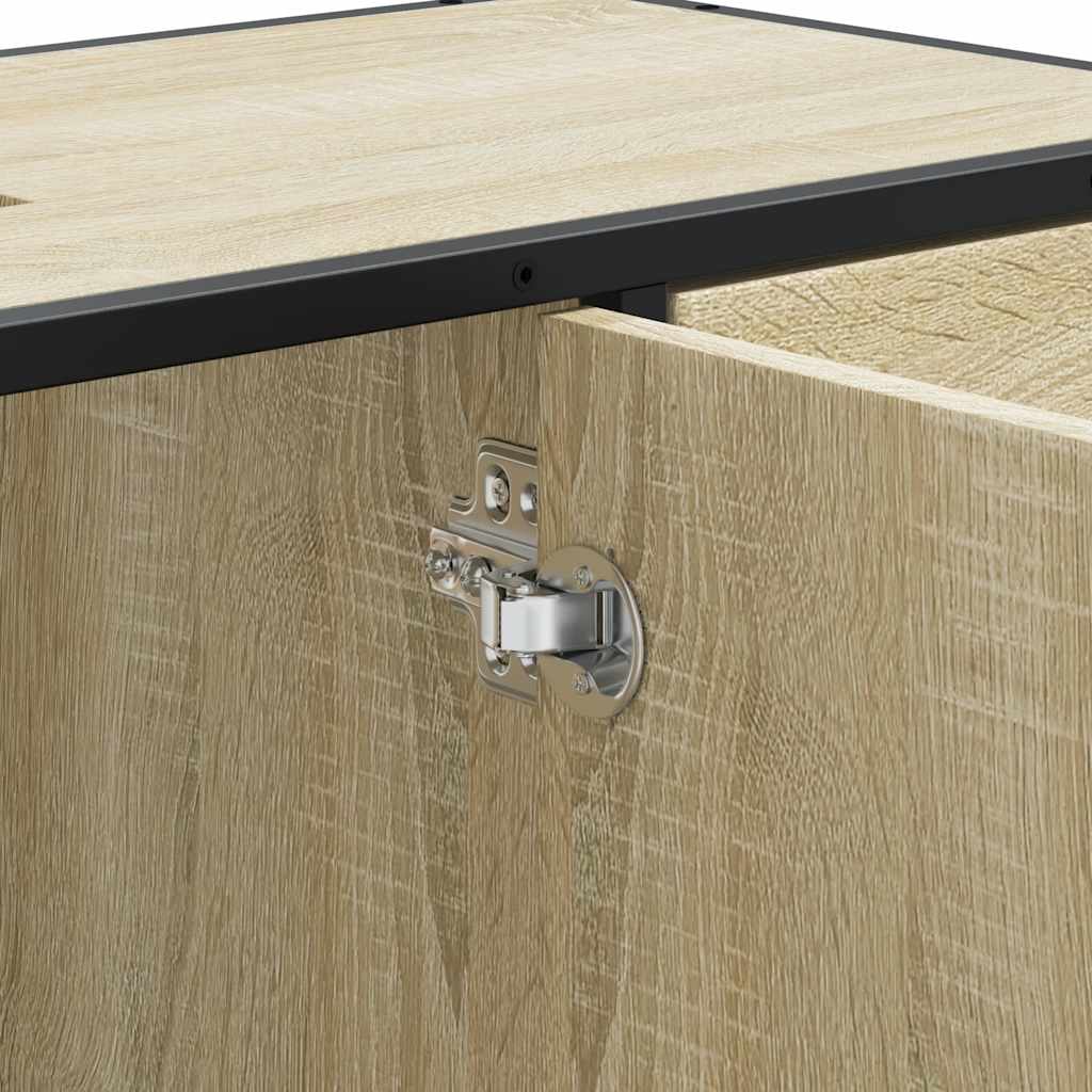 vidaXL Ντουλάπι Μπάνιου Νιπτήρα Sonoma Δρυς 80 x 33 x 60εκ. Επεξ. Ξύλο