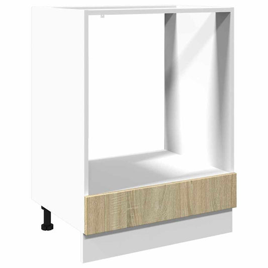 vidaXL Ντουλάπι για Φούρνο Sonoma Δρυς 60x46x81,5 εκ. Επεξ. Ξύλο