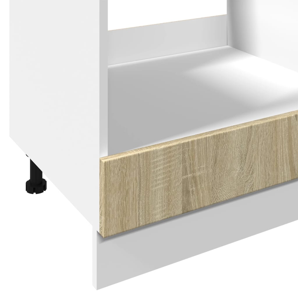 vidaXL Ντουλάπι για Φούρνο Sonoma Δρυς 60x46x81,5 εκ. Επεξ. Ξύλο