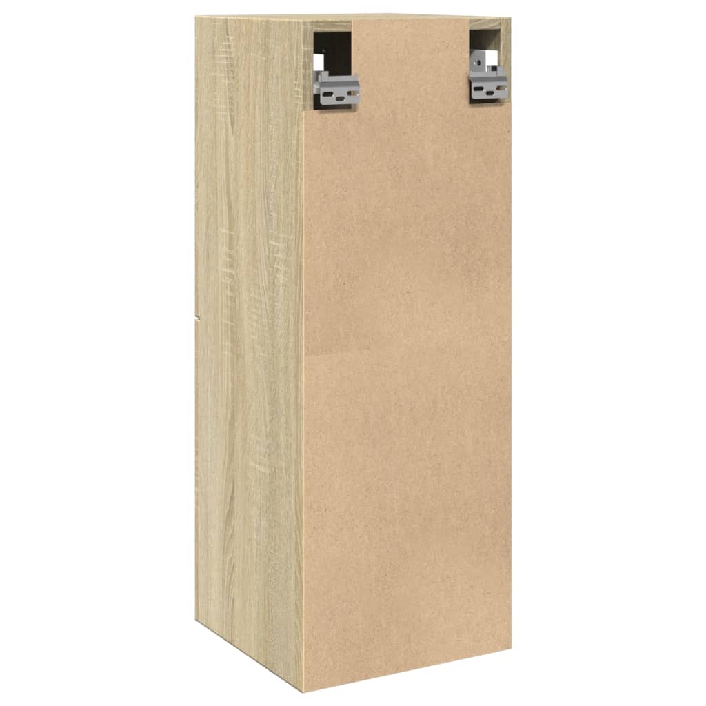 vidaXL Στήλη Μπάνιου Sonoma Δρυς 30 x 30 x 80 εκ. από Επεξ. Ξύλο