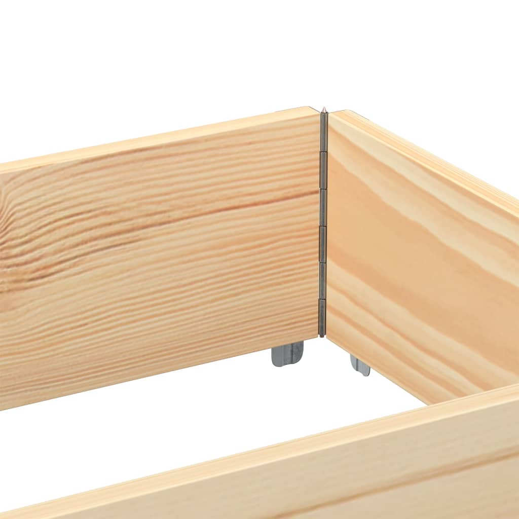 vidaXL Κολάρα Παλέτας 3 τεμ. 150x50 εκ. από Μασίφ Ξύλο Πεύκου