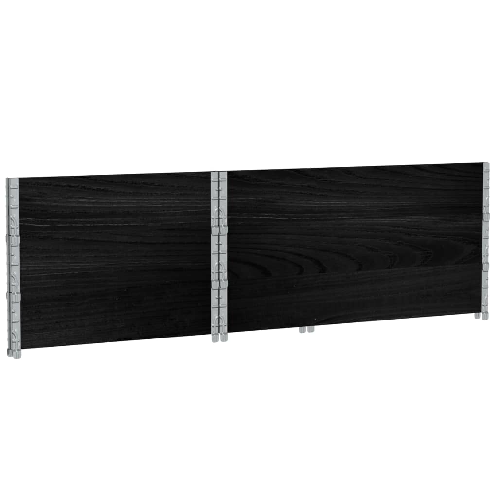 vidaXL Ζαρντινιέρα Κήπου Μαύρη 120 x 80 εκ. από Μασίφ Ξύλο Πεύκου
