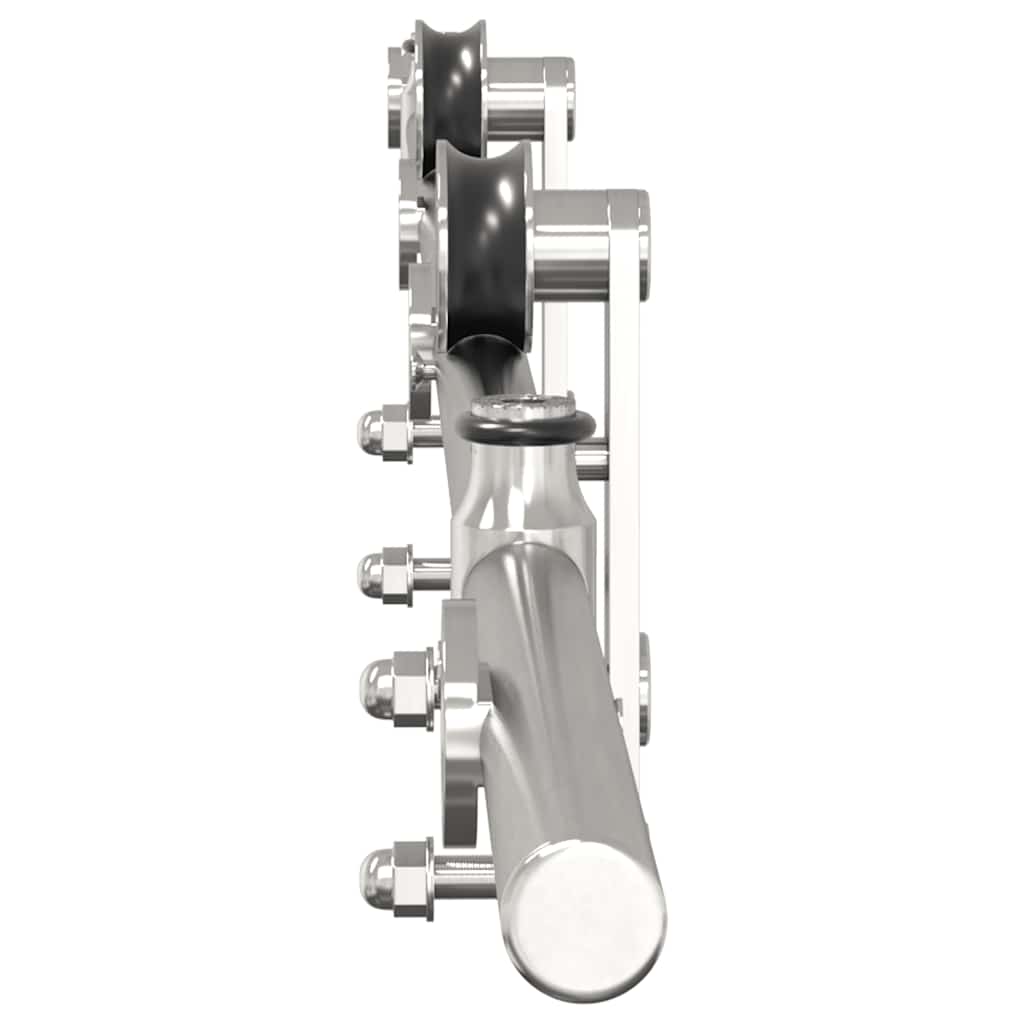 vidaXL Μηχανισμός Συρόμενης Μεσόπορτας Ασημί 183 εκ. Ανοξείδωτο Ατσάλι