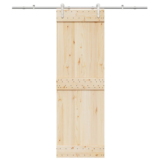 vidaXL Μηχανισμός Συρόμενης Μεσόπορτας Ασημί 200 εκ. Ανοξείδωτο Ατσάλι