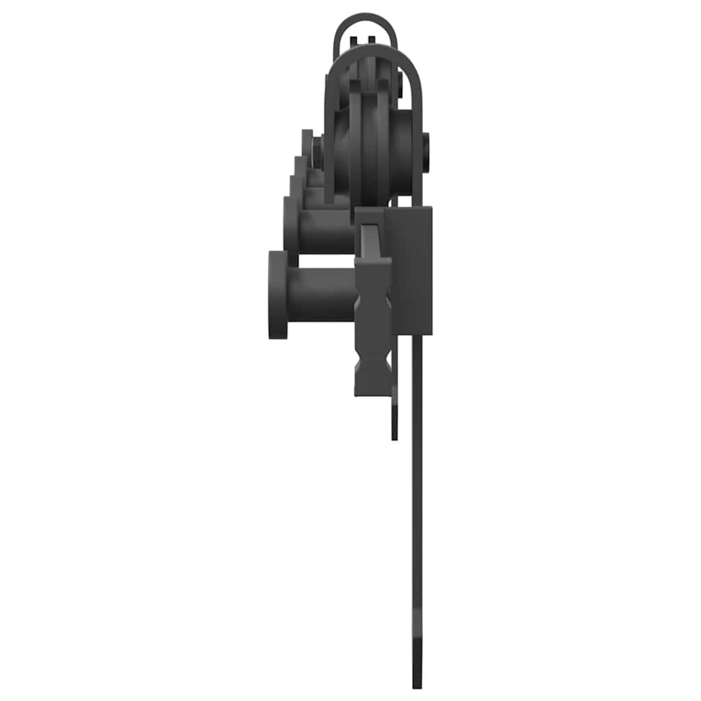 vidaXL Μηχανισμός Συρόμενης Μεσόπορτας Μαύρος 152,5 εκ. Ατσάλινος