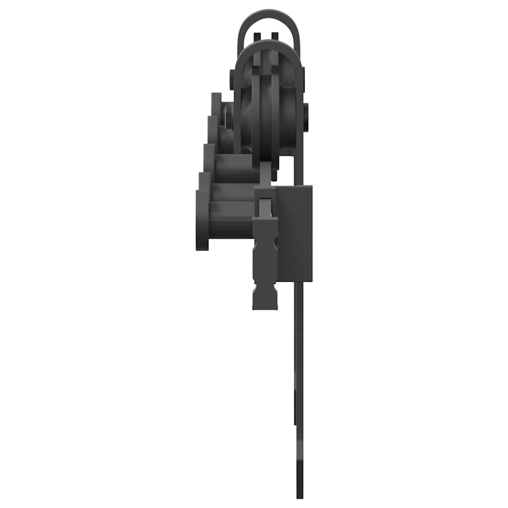 vidaXL Μηχανισμός Συρόμενης Μεσόπορτας Μαύρος 213,5 εκ. Ατσάλινος