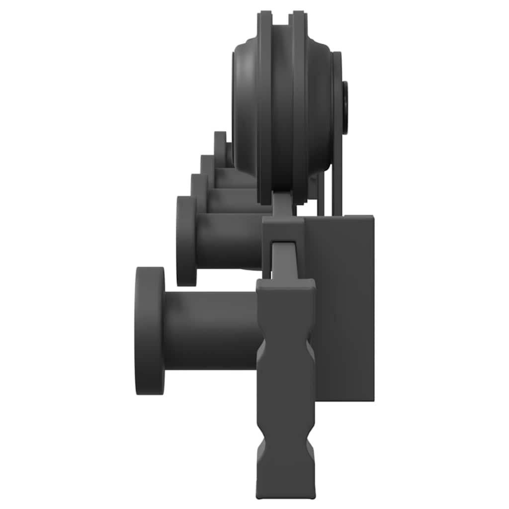 vidaXL Μηχανισμός Συρόμενης Μεσόπορτας Μαύρος 152,5 εκ. Ατσάλινος