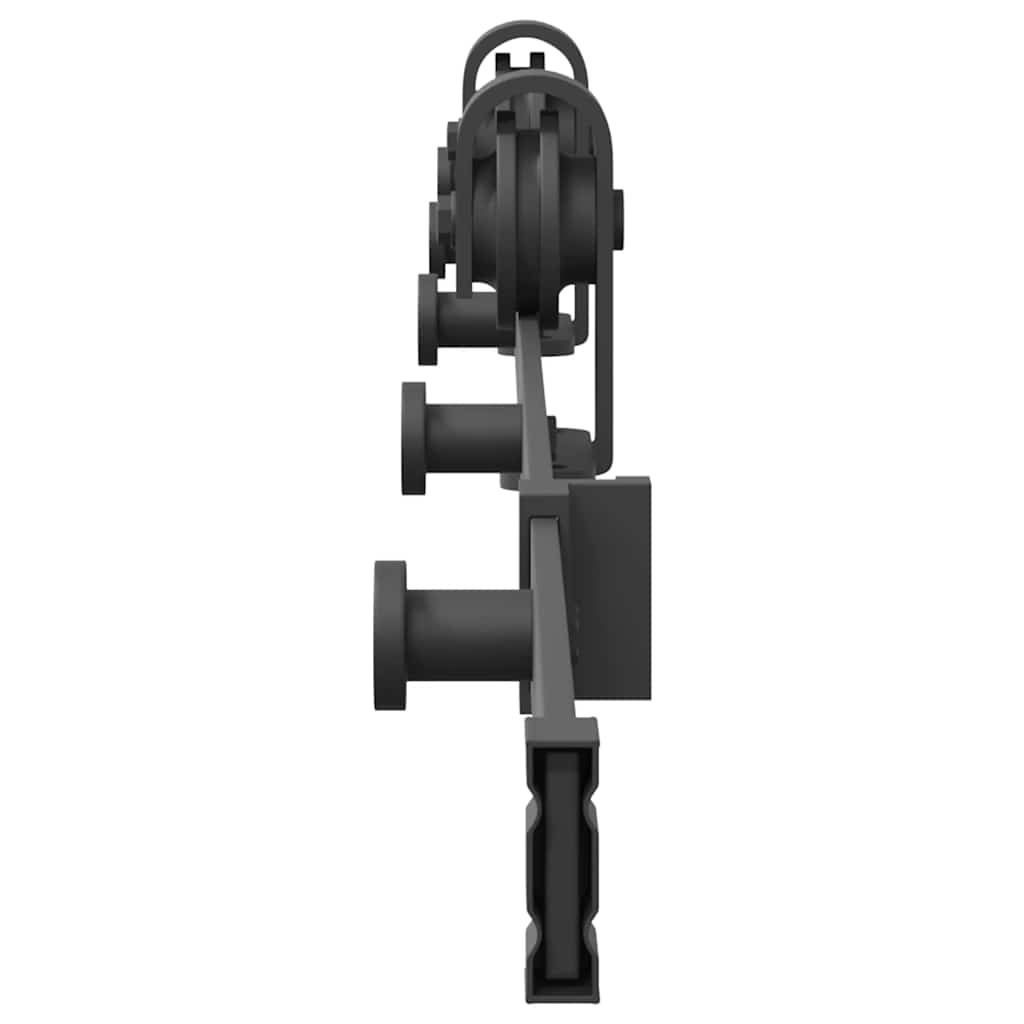 vidaXL Μηχανισμός Συρόμενης Μεσόπορτας Μαύρος 183 εκ. Ατσάλινος