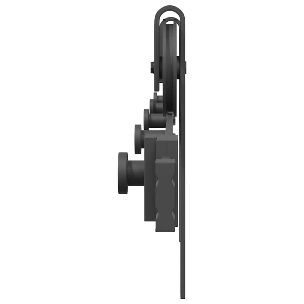 vidaXL Μηχανισμός Συρόμενης Μεσόπορτας Μαύρος 200 εκ. Ατσάλινος