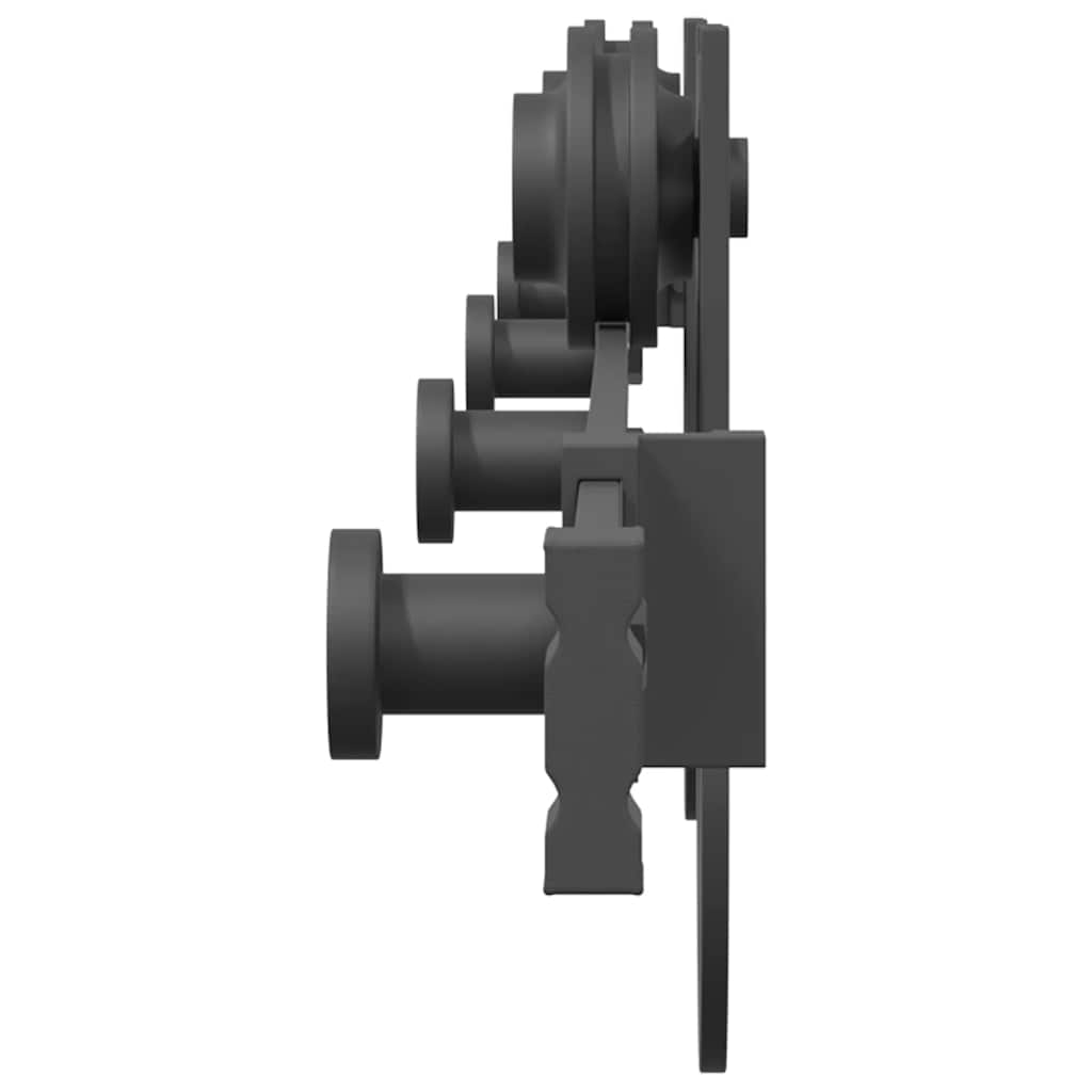 vidaXL Μηχανισμός Συρόμενης Μεσόπορτας Μαύρος 183 εκ. Ατσάλινος